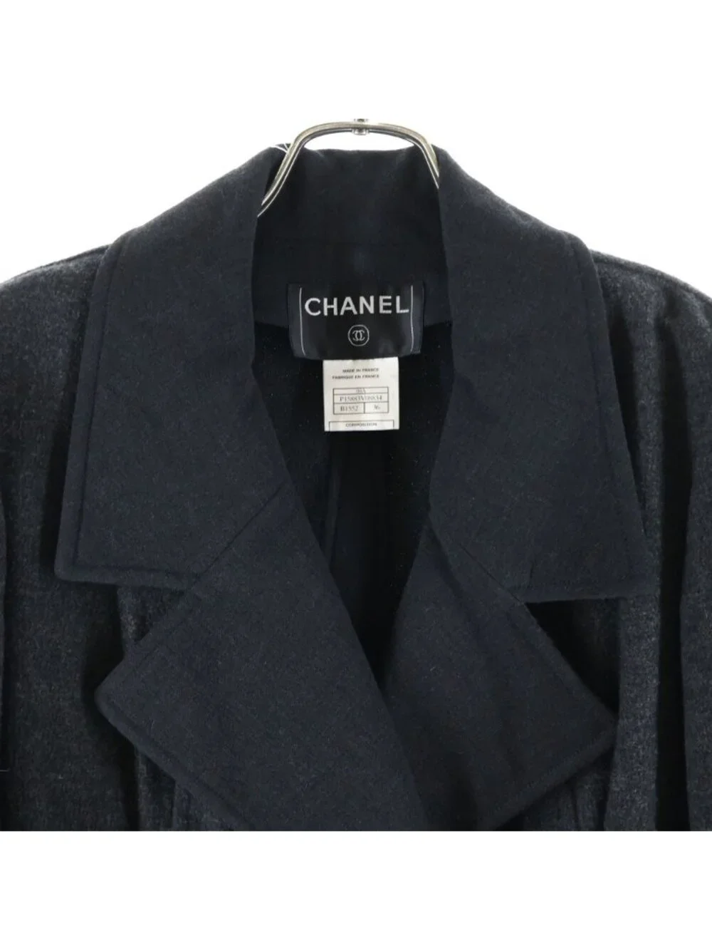 Chanel Vintage Wool Wrap Coat